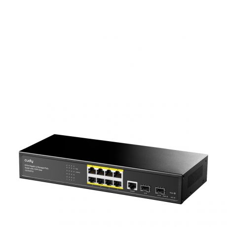 CUDY Switch GS2008PS2 8-GbE PoE L2 Managed with 2-SFP