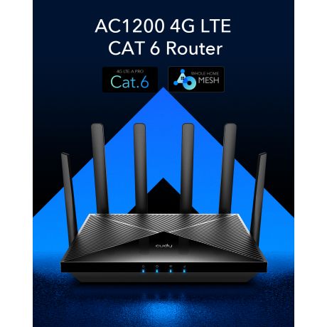 CUDY 4G Router LT700 AC1200 Wi-Fi