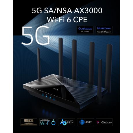 CUDY 5G Router P5 Wi-Fi 6 AX3000 Dual Sim