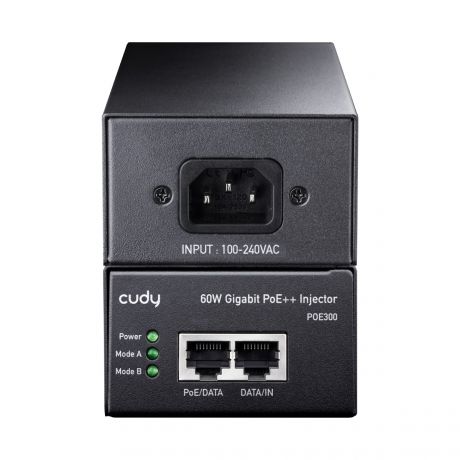 CUDY POE++ INJECTOR POE300 60W