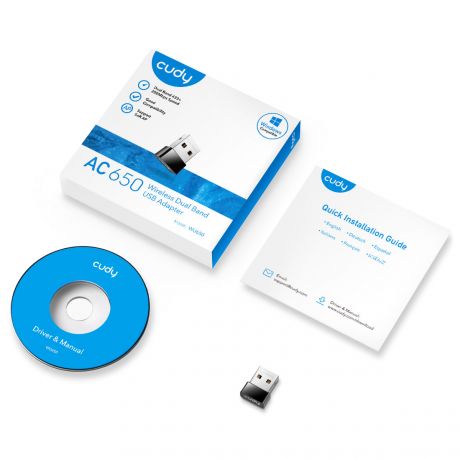 CUDY Wi-Fi USB Adapter WU650  AC650