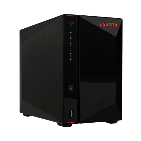 ASUSTOR NAS NIMBUSTOR 2 Gen2 AS5402T  2-BAY 3,5&apos;&apos;/4x M.2 NVMe slots/ Intel Celeron Quad-Core/4GB DDR4/2x2.5GbE Port