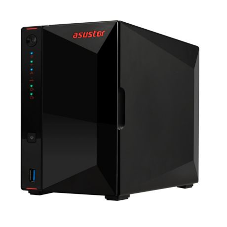 ASUSTOR NAS NIMBUSTOR 2 Gen2 AS5402T  2-BAY 3,5&apos;&apos;/4x M.2 NVMe slots/ Intel Celeron Quad-Core/4GB DDR4/2x2.5GbE Port