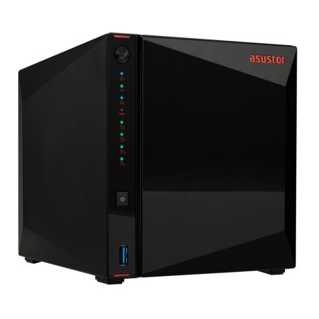 ASUSTOR NAS NIMBUSTOR 4 Gen2 AS5402T 4-BAY 3,5&apos;&apos;/4x M.2 NVMe slots/Intel Celeron Quad-Core/4GB DDR4/2x2.5GbE Port