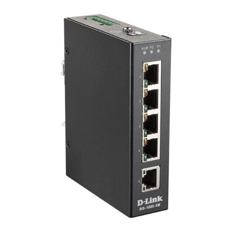D-LINK DIS-100E-5W INDUSTRIAL 10/100 UNMANAGED SWITCH