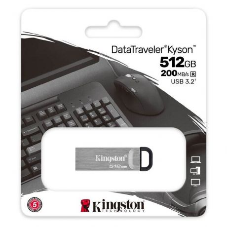 KINGSTON USB Stick Data Traveler DTKN/512GB,USB 3.2, Silver