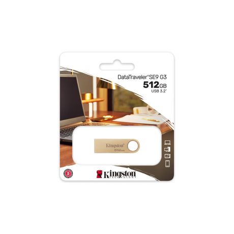 KINGSTON USB Stick Data Traveler DTSE9G3/512GB, USB 3.2, Gold