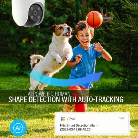 EZVIZ Wi-Fi Camera H8C 2K 3MP Pan Tilt Outdoor