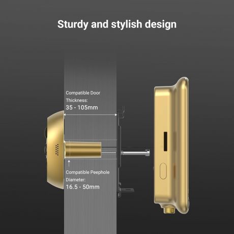 EZVIZ Wi-Fi Camera Pepphole DP2C Gold