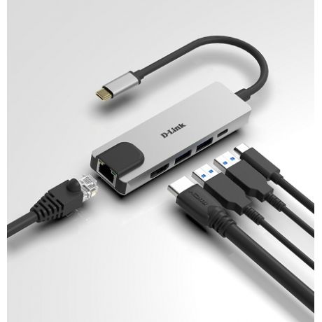 D-LINK DUB-M520 5-IN-1 USB-C HUB HDMI, ETH and PD