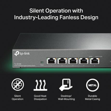 TP-LINK TL-SX105 5-Port 10G Desktop Switch