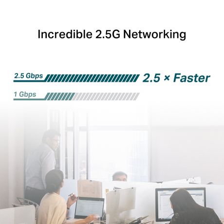 TP-LINK Network PCIe TX201 2.5 Gigabit Network Adapter