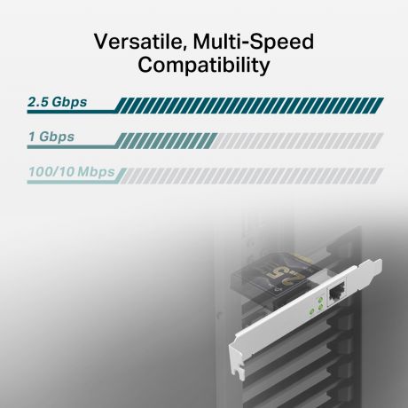 TP-LINK Network PCIe TX201 2.5 Gigabit Network Adapter