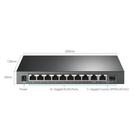 TP-LINK TL-SG1210MPE SWITCH 10-PORT POE+