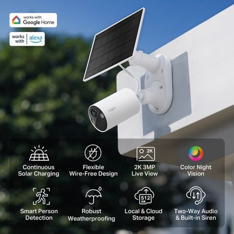 TP-LINK Wi-Fi Camera Tapo C410 KIT with Battery and solar Panel