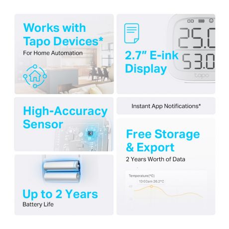 TP-LINK Smart Monitor Tapo T315 Temperature and Humidity