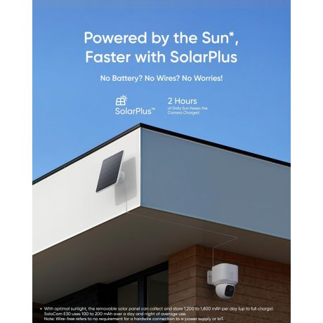 ANKER Eufy Camera SoloCam E30 2K Solar Panel  Pan Tilt