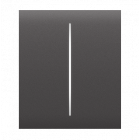 AJAX SYSTEMS - CENTER BUTTON (2-GANG) GREY