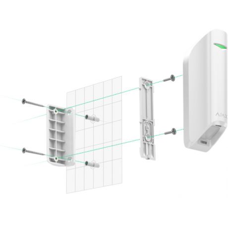 AJAX - MOTION PROTECT CURTAIN WHITE