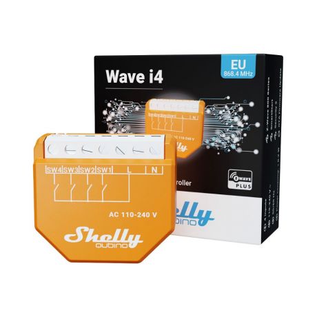 Shelly WAVE i4 wireless switch input / scene controller - EU Long range version
