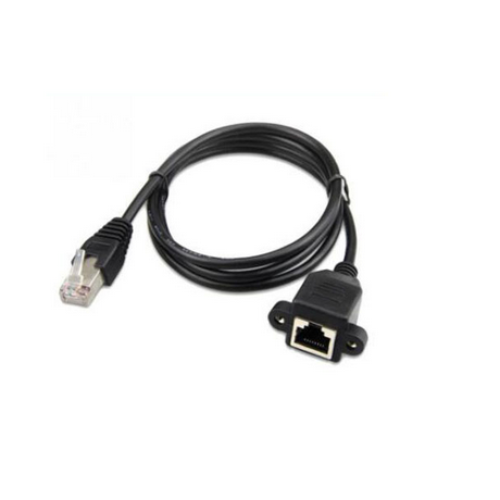 RJ45 Female to Male Adapter Network Extension Cable