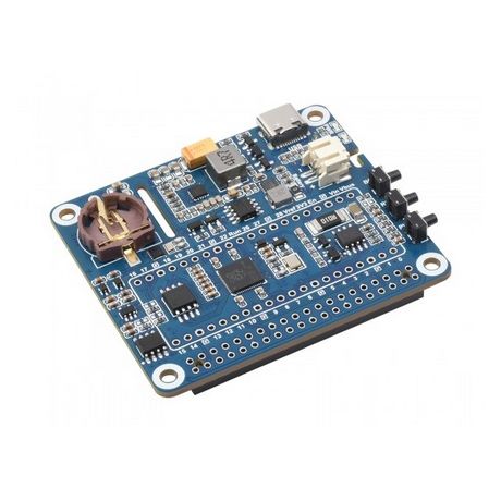 Power Management HAT for Raspberry Pi, Supports charging And Power output at the same time, Embedded RTC and Multiple Protection Circuits