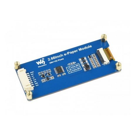 2.66inch E-Paper E-Ink Display Module (B), 296×152, Red / Black / White, SPI