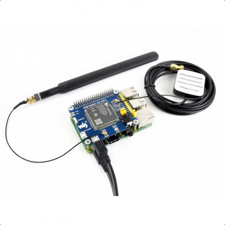 SIM7600G-H 4G HAT For Raspberry Pi, LTE Cat-4 4G / 3G / 2G Support, GNSS Positioning, Global Band