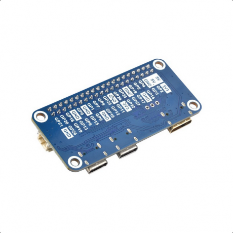 Waveshare RP2040-PiZero Development Board, Based On The Raspberry Pi RP2040 Dual-core Processor, 264KB SRAM And 16MB Onboard Flash Memory