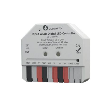 Gledopto GL-C-309WL Ultra Mini smart Wi-Fi IC LED strip controller, with WLED firmware