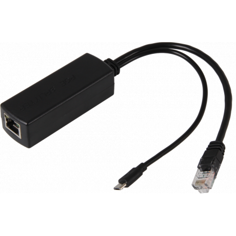 Power over Ethernet (POE) adapter microUSB