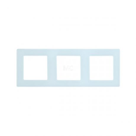 SmartWise white glass triple frame for S1W smart socket