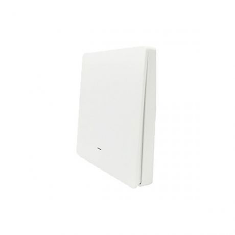 SmartWise wall switch front panel, white, 1-button