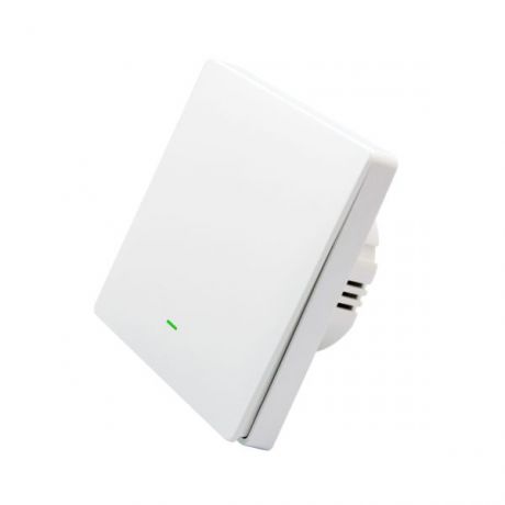 SmartWise B61 UNI Zigbee 3.0 + RF, 1-gang smart wall switch, universial wiring, physical push-button, white