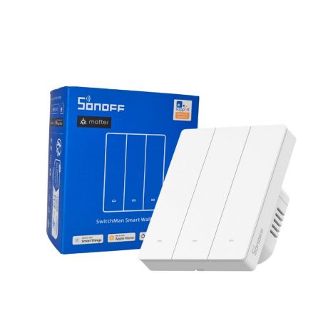 SONOFF SwitchMan M5 Wi-Fi / Matter smart wall switch, 3-gang, modular version, white (M5-3C-80W)