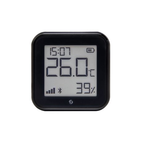 Shelly PLUS GEN3 H&T Wi-Fi + Bluetooth humidity and temperature sensor with e-paper display (black)