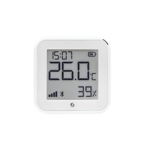 Shelly PLUS GEN3 H&T Wi-Fi + Bluetooth humidity and temperature sensor with e-paper display (matt white)