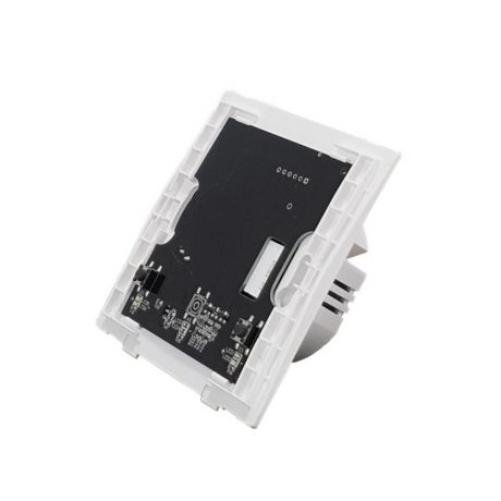SmartWise B62 UNI Zigbee 3.0 + RF, 2-gang smart wall switch with universal wiring and physical push-button, WITHOUT FRONT PANEL