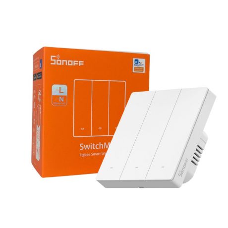 SONOFF SwitchMan M5 Zigbee smart wall switch, 3-gang, standalone version, white (ZBM5-3C-86W)