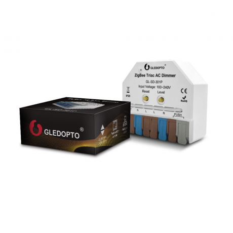 Gledopto GL-SD-301P ultra mini AC Dimmer modul, Zigbee Pro (Zigbee 3.0 + RF receiver)