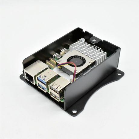 Aluminum Metal Case for Raspberry Pi 5 with mounting