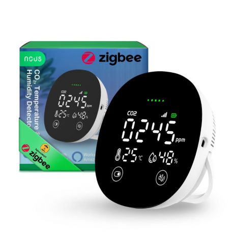 NOUS E10 Zigbee smart CO₂, temperature & humidity sensor
