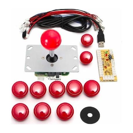 DIY Arcade Game Controller USB Joystick Kit-Red