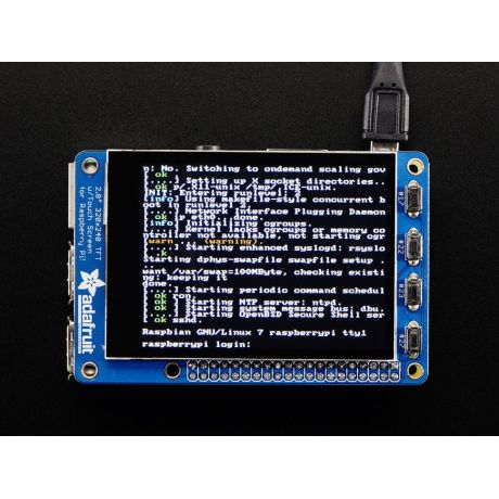 Adafruit PiTFT Plus 320x240 2.8 TFT + Capacitive Touchscreen - Assembled - Pi 3, Pi 2, Model A+ / B+