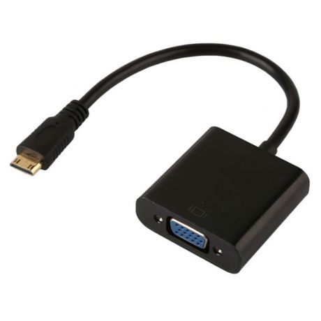Adapter HDMI 1.4V(M) Mini / VGA DB15(F) - 0.20cm