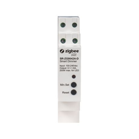Sunricher DIN rail Zigbee smart dimmer, 230V AC no neutral, 400W (SR-ZG9042A-D)