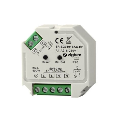 Sunricher Zigbee retrofit smart dimmer 230V AC, 400W (SR-ZG9101SAC-HP)