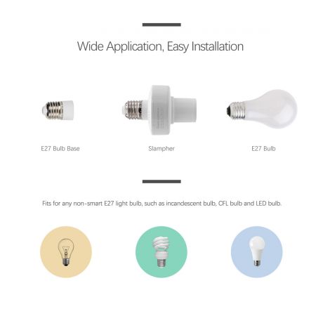 Sonoff Slampher WiFi / 433MHz Wireless Light Holder Smart Switch