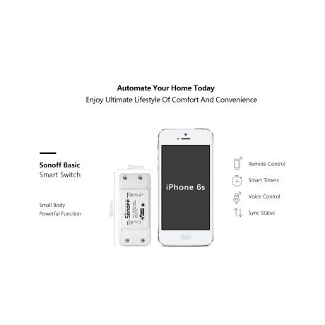 Sonoff Basic - WiFi Wireless Smart Switch For MQTT COAP Smart Home