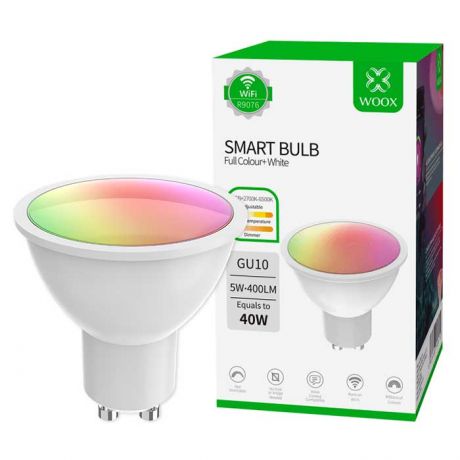 WOOX Smart WiFi LED RGBW Λάμπα Σποτ  5Watt (40W)  GU10- R9076